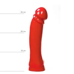 All Black All Red - Dildo 33 X 7 Cm - Rood -Sex Toys winkel All Red Dildo 33 x 7 cm rood 5