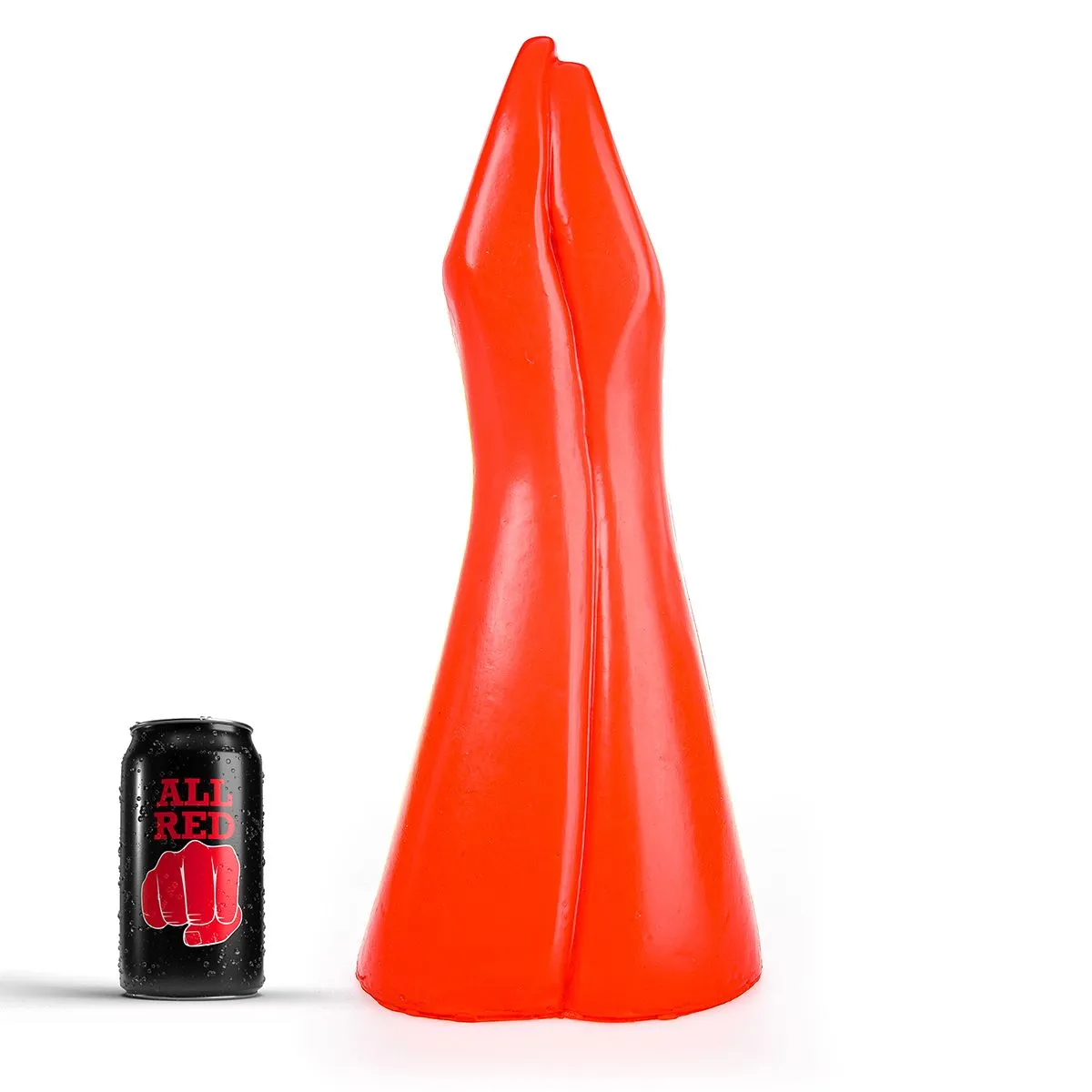 All Black All Red - Fisting Dildo 39 X 16 Cm - Rood 1 All Black All Red - Fisting Dildo 39 X 16 Cm - Rood