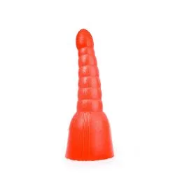 All Black All Red - Geribbelde Anaal Dildo 34 X 11 Cm - Rood -Sex Toys winkel All Red Geribbelde Anaal Dildo 34 x 11 cm rood 3