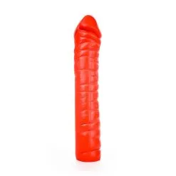 All Black All Red - Geribbelde Dildo 38 X 8,5 Cm - Rood -Sex Toys winkel All Red Geribbelde Dildo 38 x 85 cm rood 6