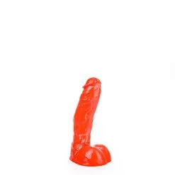 All Black All Red - Klassieke Dildo 25,5 X 4,1 Cm - Rood -Sex Toys winkel All Red Klassieke Dildo 255 x 41 cm rood 3