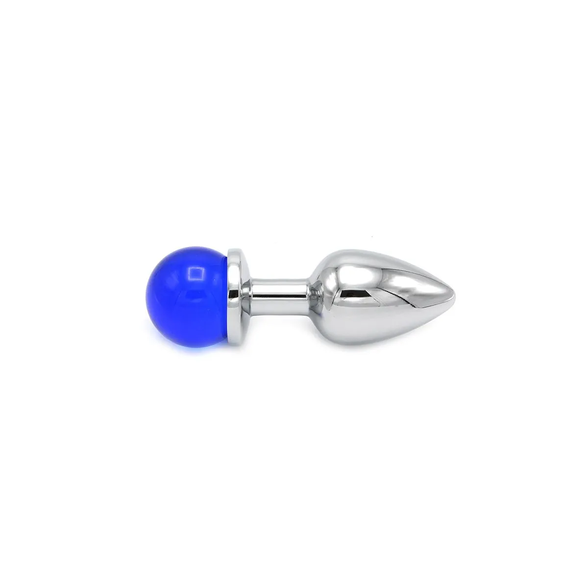 Kiotos Steel Aluminium Buttplug Met Glinsterende Ronde Siersteen - Blauw 8 Kiotos Steel Aluminium Buttplug Met Glinsterende Ronde Siersteen - Blauw - Afbeelding 8