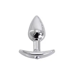 Kiotos Steel Aluminium Buttplug Met Handvat En Sierkristal - Transparant -Sex Toys winkel Aluminium buttplug met handvat en sierkristal transparant 3