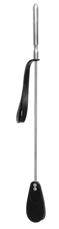 Kiotos Leather Aluminium Zweep Met Leren Flapje - 60 Cm