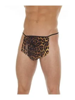 Amorable By Rimba - Erotische Slip - Jungle Slip Voor Heren - Fun Mannen Slip - Luipaardprint - Polyamide
