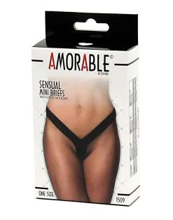 Amorable By Rimba - Erotische String - Kanten Mini Slip - Aansluitend Onderbroekje - Zwart - One Size - Polyester 5 Amorable By Rimba - Erotische String - Kanten Mini Slip - Aansluitend Onderbroekje - Zwart - One Size - Polyester -Sex Toys winkel Amorable by Rimba Erotische String Kanten Mini Slip Aansluitend Onderbroekje Zwart One Size Polyester 3
