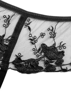 Amorable By Rimba - Jarretelgordel - Kousen Met Brede Kanten Jarretelgordel - Zwart - One Size -Sex Toys winkel Amorable by Rimba Jarretelgordel Kousen Met Brede Kanten Jarretelgordel Zwart One Size 5