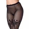 Amorable By Rimba - Visnet Panty Met Ingeweven Kanten Details