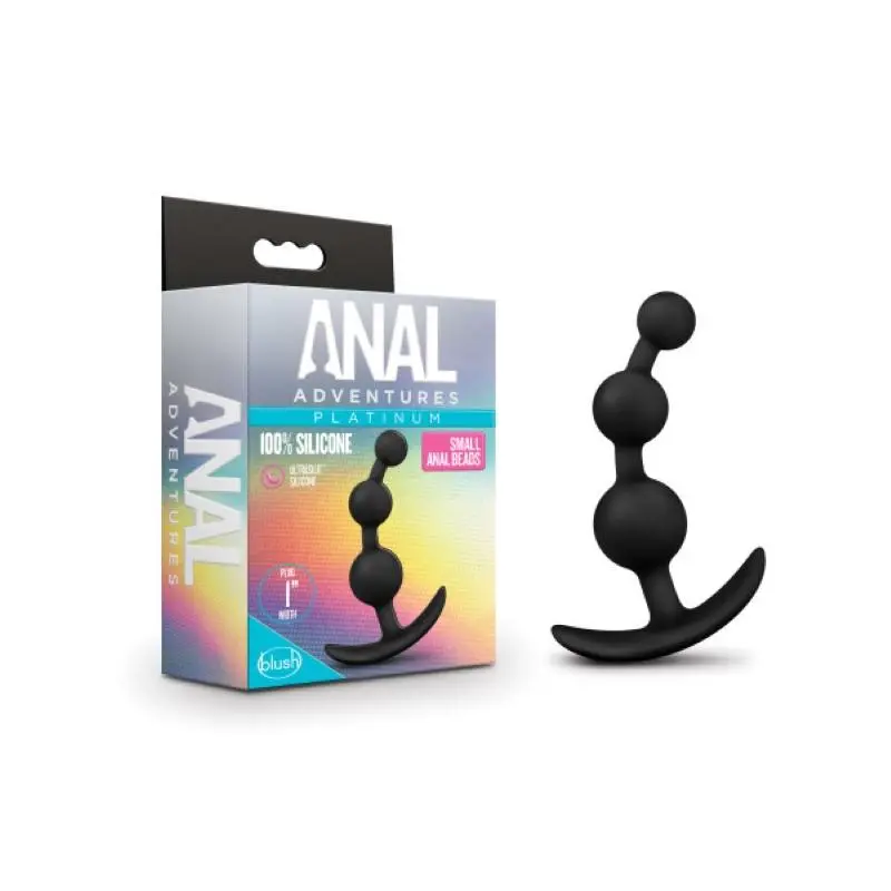 Anal Adventures - Platinum Anaal Plug Met Kralen - Small 2 Anal Adventures - Platinum Anaal Plug Met Kralen - Small - Afbeelding 2