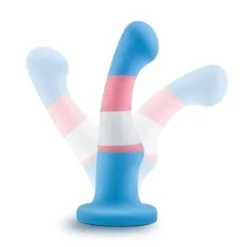 Avant - Pride Siliconen Dildo Met Zuignap - True Blue -Sex Toys winkel Avant Pride Siliconen Dildo Met Zuignap True Blue 5
