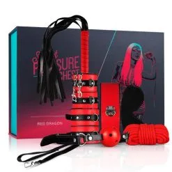 BDSM Cadeauset Red Dragon - Rood/Zwart