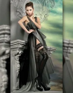 Ballerina - Fantasy Hold Ups Devoted Nude Kousen (20 Denier) - Zwart/Nude 9 Ballerina - Fantasy Hold Ups Devoted Nude Kousen (20 Denier) - Zwart/Nude -Sex Toys winkel Ballerina Fantasy Hold Ups Devoted Nude Kousen 20 denier ZwartNude 5