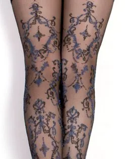 Ballerina - Fantasy Hold Ups Feeling Blue Kousen (20 Denier) - Zwart/Blauw -Sex Toys winkel Ballerina Fantasy Hold Ups Feeling Blue Kousen 20 denier ZwartBlauw 3
