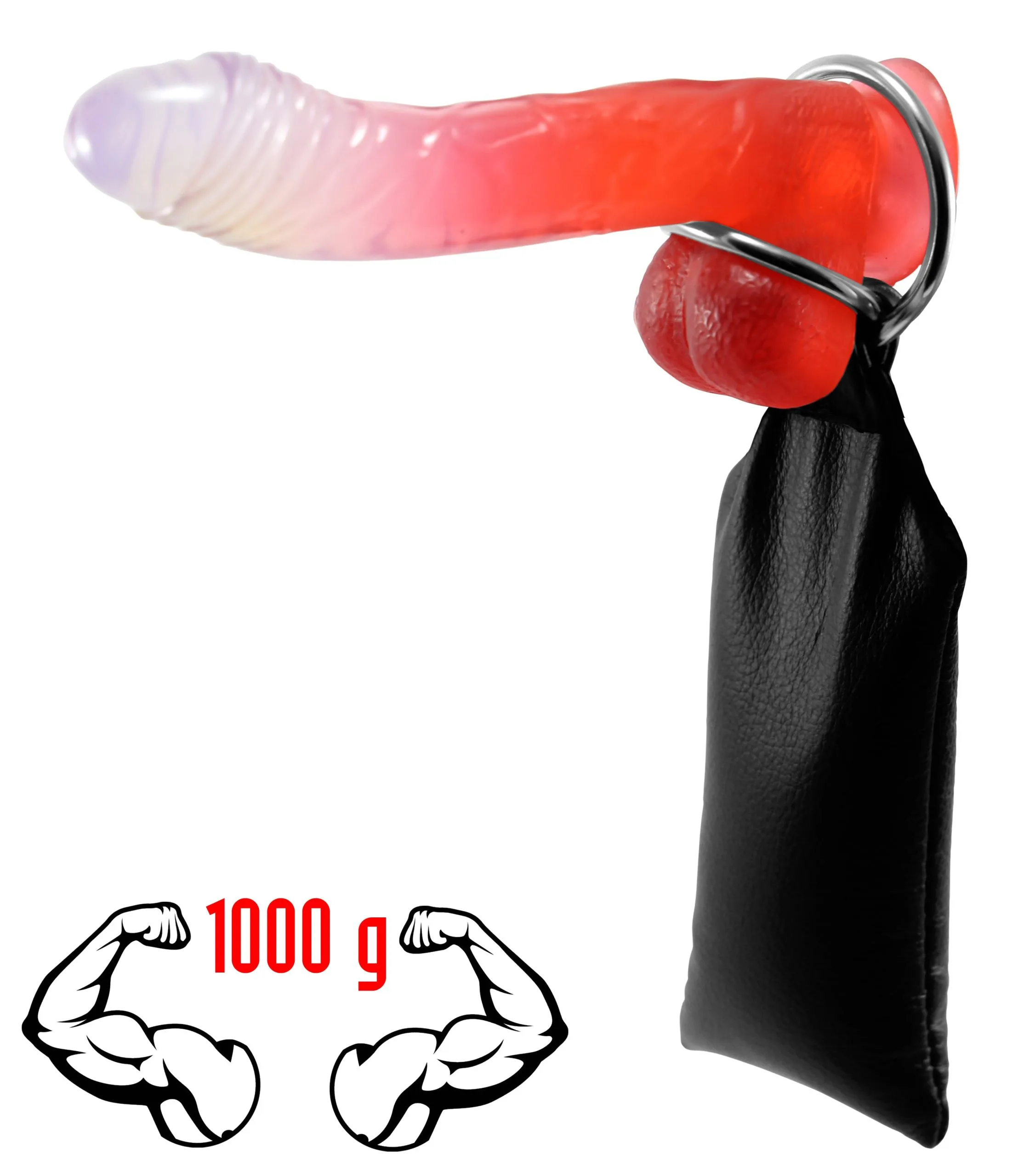 Kiotos Leather Balzak Gewicht In Leren Zakje Strong Man Met 2 Ringen - 1.000 Gram 2 Kiotos Leather Balzak Gewicht In Leren Zakje Strong Man Met 2 Ringen - 1.000 Gram - Afbeelding 2