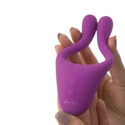 BeauMents - Doppio Massager Voor Koppels - Paars 14 BeauMents - Doppio Massager Voor Koppels - Paars -Sex Toys winkel BeauMents Doppio Massager voor koppels paars 5