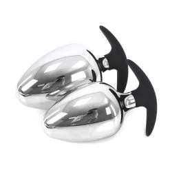 Kiotos Steel Big Ass RVS Buttplug S 70 Mm X 12 Cm Met Siliconen Voet/handvat -Sex Toys winkel Big Ass RVS Buttplug S 70 mm x 12 cm met siliconen voethandvat 4