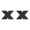 Bijoux Indiscrets - Flash Cross Tepelstickers - Zwart