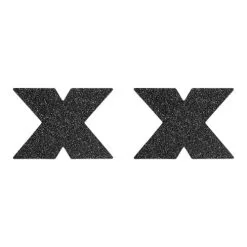 Bijoux Indiscrets - Flash Cross Tepelstickers - Zwart