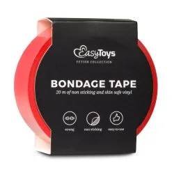 Easytoys Bondagetape - Rood - PVC - Lengte 20 Meter -Sex Toys winkel Bondagetape Rood PVC Lengte 20 meter 3