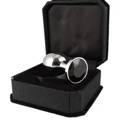 Rimba Bondage Play Buttplug Klein Met Zwart Kristal 3 X 7.3 Cm