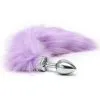 Rimba Bondage Play Buttplug RVS Klein Met Vossenstaart - Lila