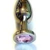 Kiotos Steel Buttplug RVS Met Roze Kristal - Large