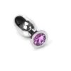 Kiotos Steel Buttplug RVS Met Roze Kristal - Medium