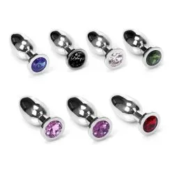 Kiotos Steel Buttplug RVS Met Roze Kristal - Small -Sex Toys winkel Buttplug RVS met roze kristal small 3
