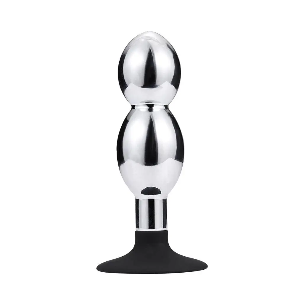 Kiotos Buttplug Aluminium Met 2 Ballen En Zuignap 1 Kiotos Buttplug Aluminium Met 2 Ballen En Zuignap