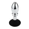 Kiotos Buttplug Aluminium Met Bal En Ribbels En Zuignap