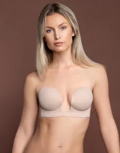 Bye Bra - U-Style Plak BH Voor Strapless En Open Rug Outfits - Nude -Sex Toys winkel Bye Bra U Style Plak BH voor strapless en open rug outfits nude 5