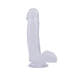 Chisa - Dildo Met Zuignap 17,5 Cm - Transparant