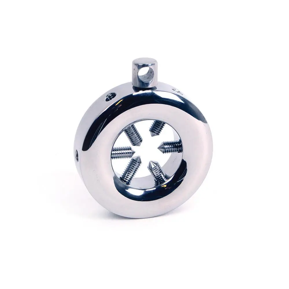 Kiotos Steel Cockring Met Spikes Aan De Binnenkant Voor Cock & Ball Torture 1 Kiotos Steel Cockring Met Spikes Aan De Binnenkant Voor Cock & Ball Torture