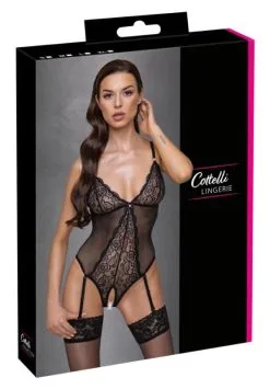 Cottelli Collection - Kruisloos Body - Zwart -Sex Toys winkel Cottelli Collection Kruisloos Body zwart 7