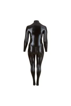 Cottelli Collection - Plus Size Wetlook Catsuit Met Lange Rits -Sex Toys winkel Cottelli Collection Plus Size Wetlook Catsuit Met Lange Rits 7