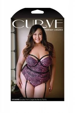 Curve - Viviana Cage Plussize Lingerieset 2-Delige Jarretel Set - Snake 5 Curve - Viviana Cage Plussize Lingerieset 2-Delige Jarretel Set - Snake -Sex Toys winkel Curve Viviana Cage Plussize Lingerieset 2 Delige Jarretel Set Snake 3