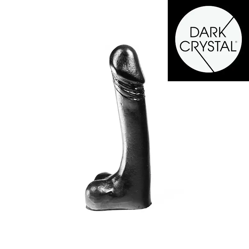 Dark Crystal - Dildo 18 X 3 Cm - Zwart 3 Dark Crystal - Dildo 18 X 3 Cm - Zwart - Afbeelding 3
