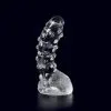 Dark Crystal - Dildo Met Noppen 22 X 5 Cm - Transparant