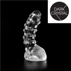 Dark Crystal - Dildo Met Noppen 22 X 5 Cm - Transparant -Sex Toys winkel Dark Crystal Dildo met Noppen 22 x 5 cm transparant 3
