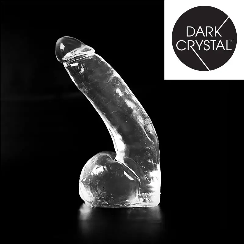 Dark Crystal - Dildo Met Balzak 28 X 6,7 Cm - Transparant 3 Dark Crystal - Dildo Met Balzak 28 X 6,7 Cm - Transparant - Afbeelding 3