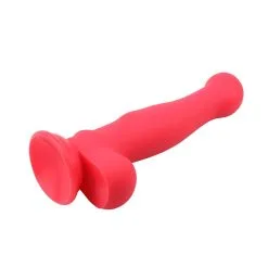 CHISA DeLuxe Pure Nature Neo Colours Siliconen Dildo 26.5 X 5.1 Cm - Rood -Sex Toys winkel Deluxe Pure Nature Neo Colours Siliconen Dildo 26 5 x 5 1 cm rood 4