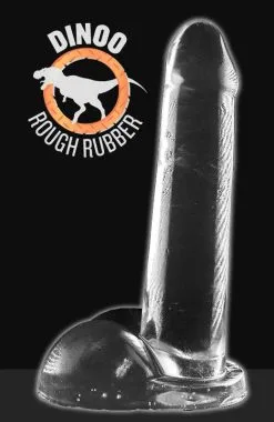 Dinoo - Dildo Diceratops 29 X 6 Cm - Transparant