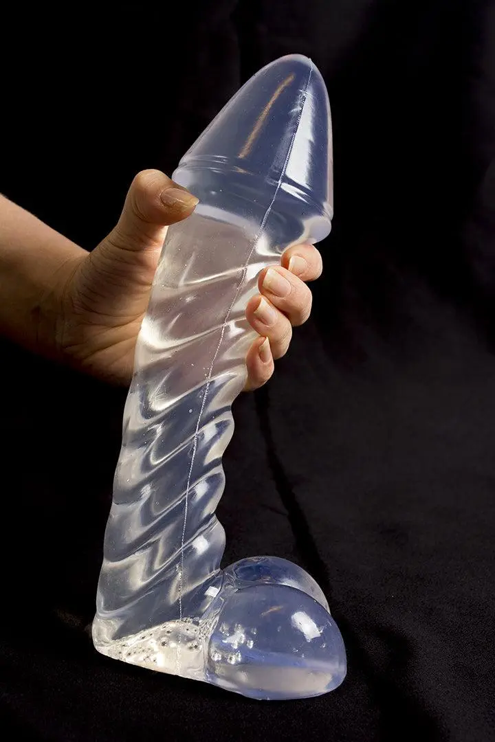 Dinoo - Dildo Irritator 29 X 7,6 Cm - Transparant 2 Dinoo - Dildo Irritator 29 X 7,6 Cm - Transparant - Afbeelding 2