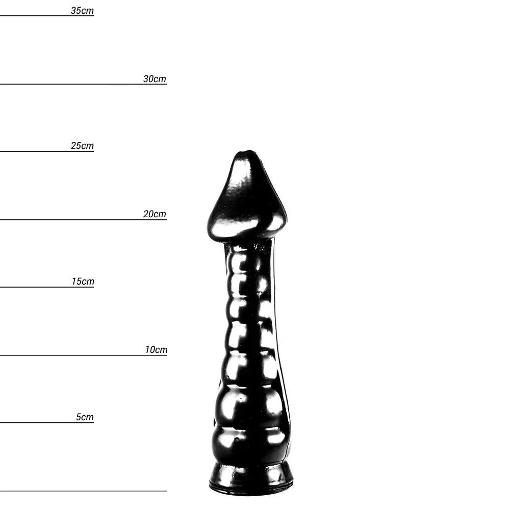 Dinoo - Dildo Prenocep 25 Cm - Zwart 4 Dinoo - Dildo Prenocep 25 Cm - Zwart - Afbeelding 4