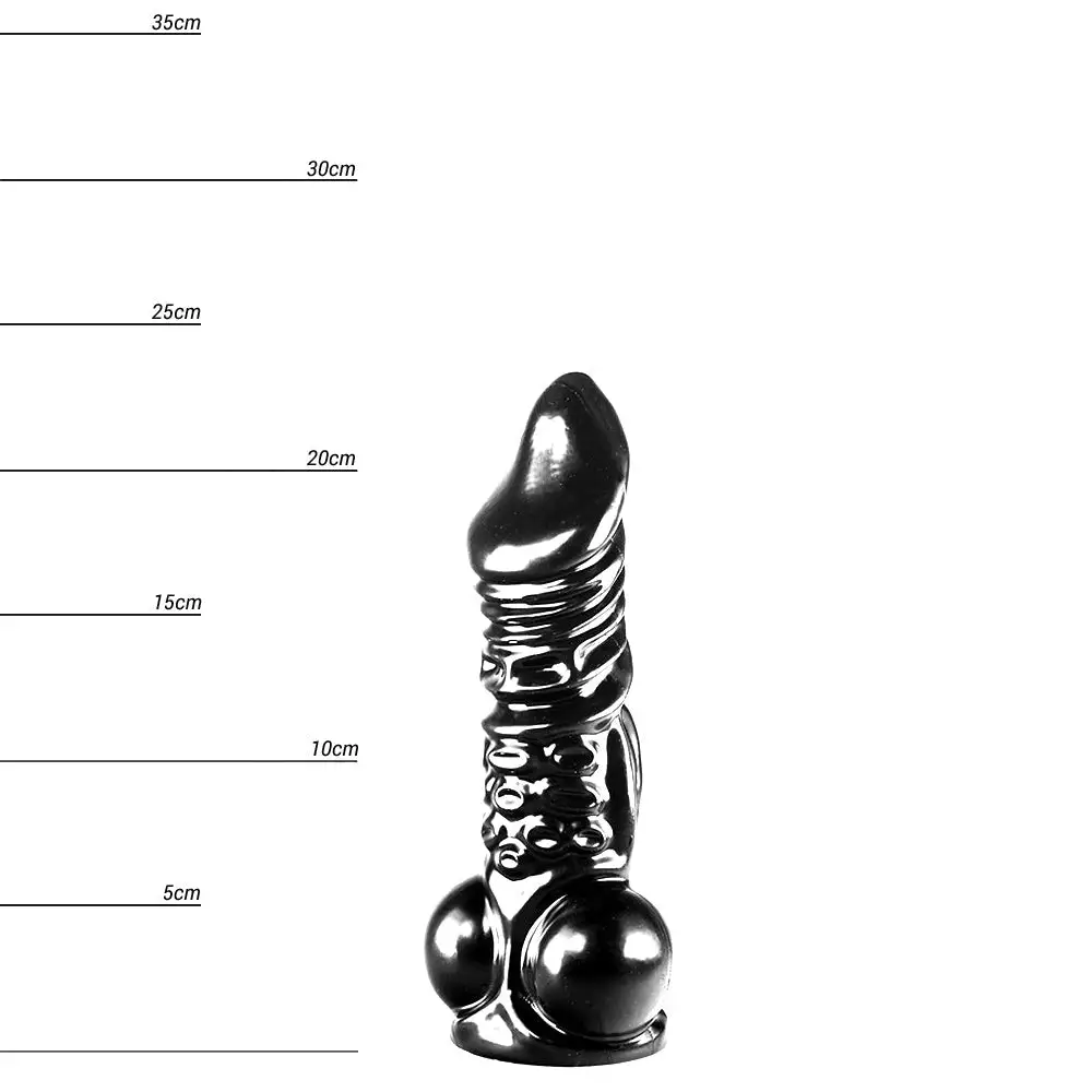 Dinoo - Dildo Rhabdodon 23 X 5,8 Cm - Zwart 3 Dinoo - Dildo Rhabdodon 23 X 5,8 Cm - Zwart - Afbeelding 3