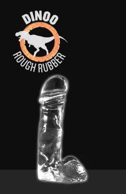 Dinoo - Dildo Met Balzak Raptor 20,5 X 6,5 Cm – Transparant