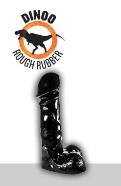 Dinoo - Dildo Met Balzak Raptor 20,5 X 6,5 Cm – Zwart