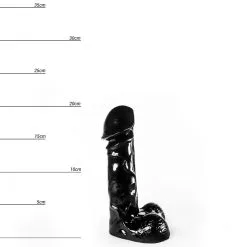 Dinoo - Dildo Met Balzak Raptor 20,5 X 6,5 Cm – Zwart -Sex Toys winkel Dinoo Dildo met Balzak Raptor 205 x 65 cm zwart 3