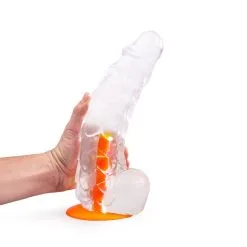 Dinoo - Primal Desires Extra Grote Dildo Met Zuignap Bronto - Transparant -Sex Toys winkel Dinoo Primal Desires Extra Grote Dildo met Zuignap Bronto transparant 3