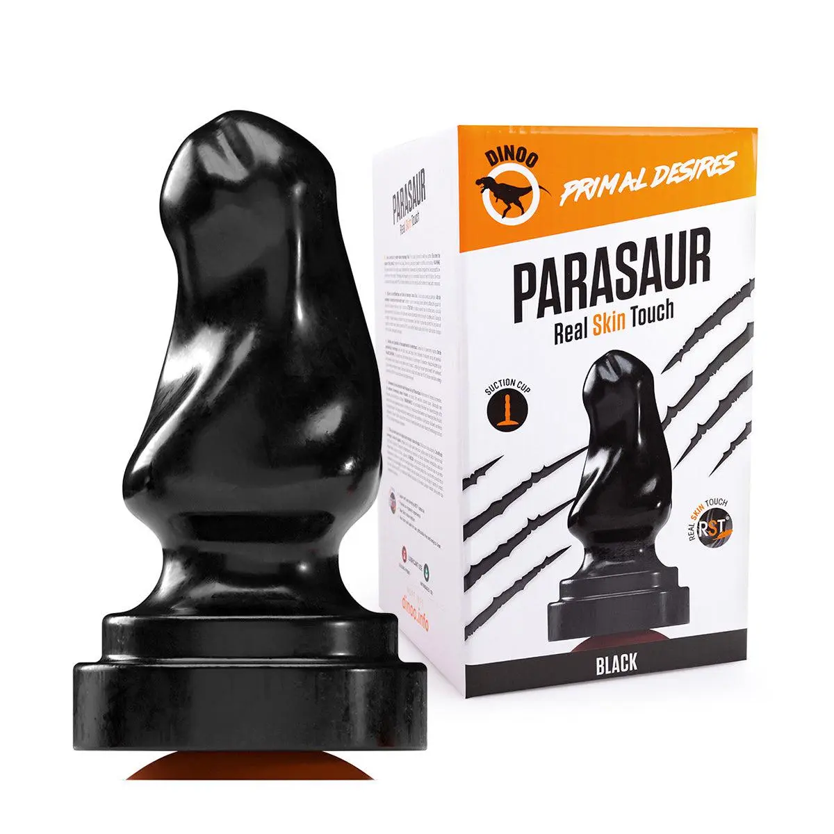 Dinoo - Primal Desires Extra Grote Dildo Met Zuignap Parasaur - Zwart 1 Dinoo - Primal Desires Extra Grote Dildo Met Zuignap Parasaur - Zwart